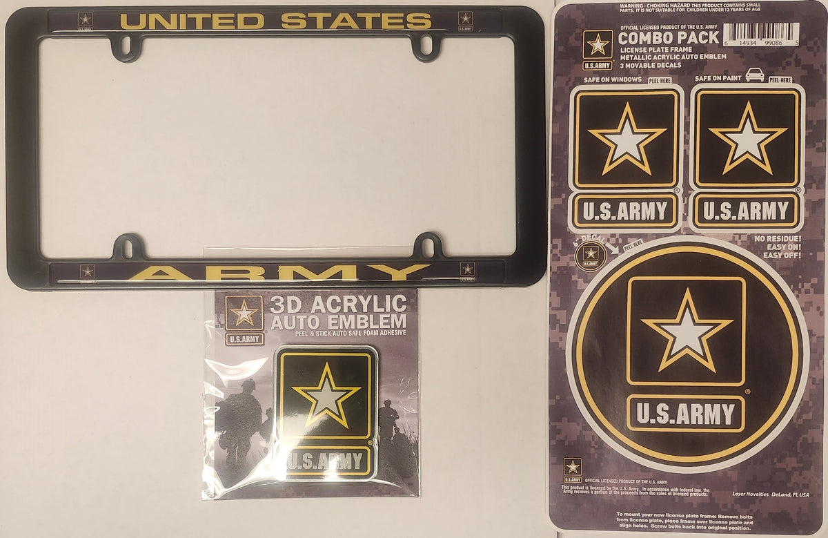 US Army Auto Accessory Combo Kit