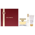 Dolce & gabbana the one 3 pcs set for women: 2.5 eau de parfum spray + 0.33 eau de parfum spray + 1.7 body lotion.