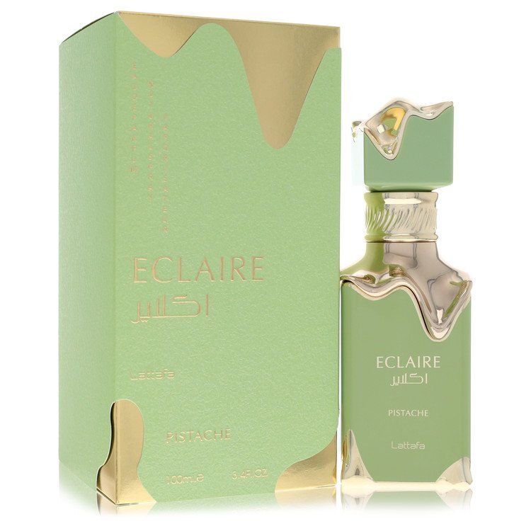 Lattafa Eclaire Pistache by Lattafa Eau De Parfum Spray (Unisex) 3.4 oz (Women)